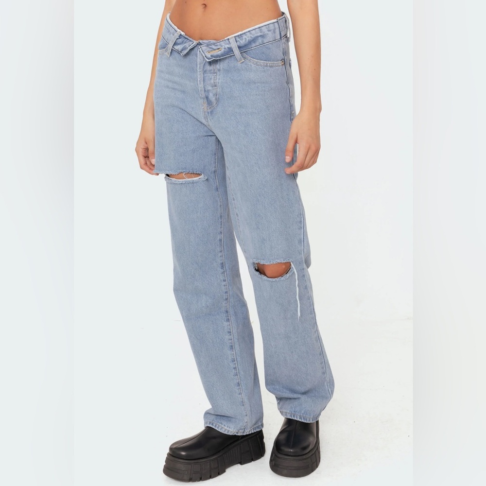 Edikted folded jeans